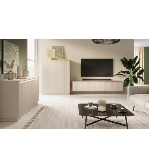 Ensemble meuble TV ROYAL couleur Beige
